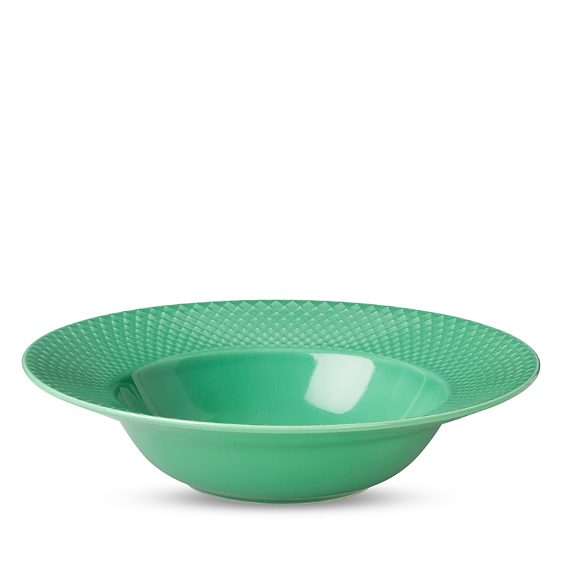 Rosendahl Lyngby Porcelain Rhombe Color Soup Bowl, Green In Green