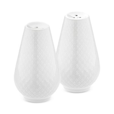 Rosendahl Lyngby Porcelain Rhombe Salt & Pepper Set, White