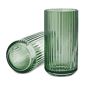 Rosendahl Lyngby Vase, Copenhagen Green Mouth Blown Glass