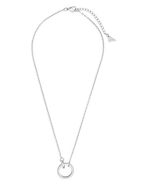 Sterling Forever Mishel Interlocking Necklace, 16 In White