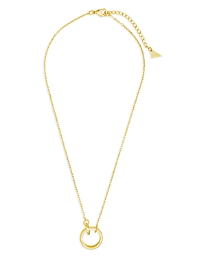 Shop Sterling Forever Mishel Interlocking Necklace, 16 In Gold