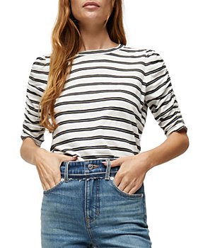Tray long sleeve striped tee  Sustainable women's clothing made