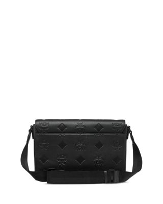 Klassik Small Maxi Monogram Embossed Leather Messenger Bag