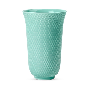 Rosendahl Lyngby Porcelain Rhombe Color Vase, Aqua In Blue