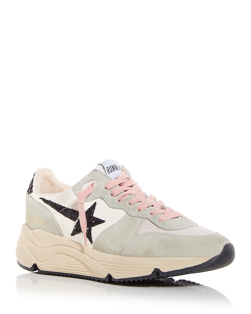 Golden Goose Running Sole Sneakers In Ice Cream/black