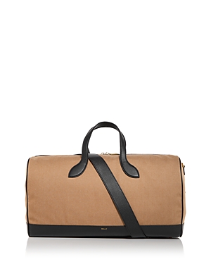 Bally Bar Weekender Duffle Bag In Sand/black
