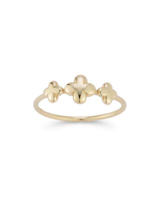 Moon & Meadow - 14K Yellow Gold Polished Triple Clover Ring