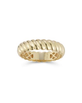 Bold Twist Ring in 14K Yellow Gold