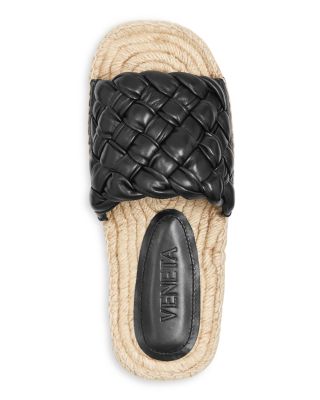 VIP【送料関税込】BottegaVeneta Jack Espadrille Bottega Veneta Jack Woven Napa Slide Espadrilles | Neiman Marcus