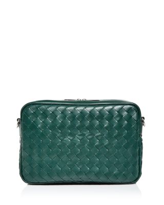 Intrecciato Leather Camera Bag