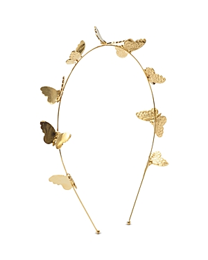 Lelet Ny Allegra Butterfly Void Headband In Gold