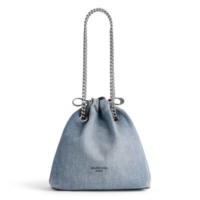 Balenciaga - Crush Small Tote Bag Denim