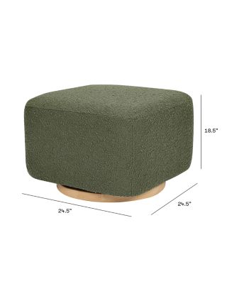 Kiwi Boucl&eacute; Gliding Ottoman