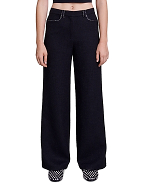 Maje Pilaille Trousers In Black
