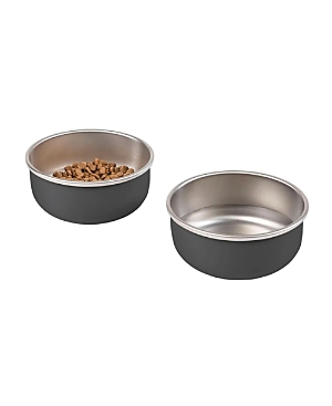 Diggs Dog Food And Water Bowl In Charcoal