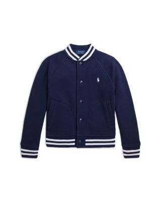 Ralph Lauren - Boys' Cotton Blend Fleece Baseball Jacket - Little Kid, Big Kid