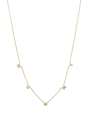 Bloomingdale's Diamond Mommy Necklace in 14K Yellow Gold, 0.15 ct. t.w.
