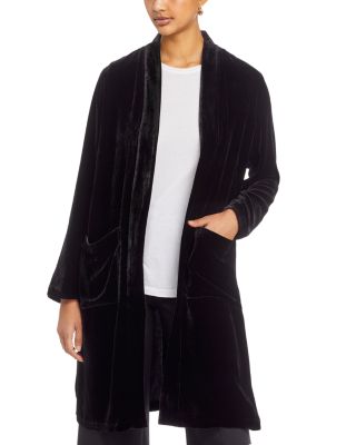 Eileen Fisher Velvet Long Jacket Bloomingdale s