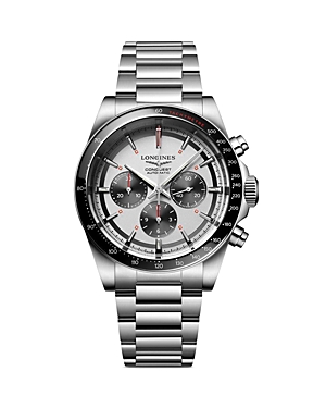 Longines Conquest Chronograph, 42mm In White/silver