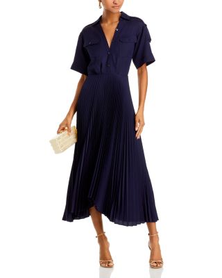 A.L.C. Liam Pleated Midi Shirt Dress | Bloomingdale's Women