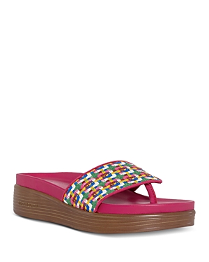 DONALD PLINER WOMEN'S SLIP ON WEDGE SLIDE SANDALS