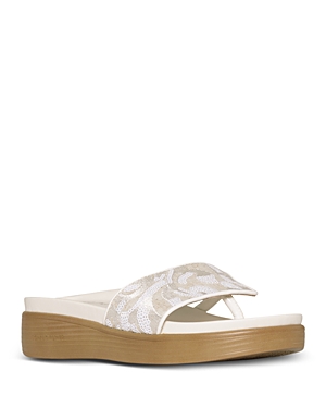 DONALD PLINER WOMEN'S SLIP ON WEDGE SLIDE SANDALS