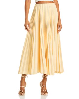 Alc gold pleated skirt hotsell