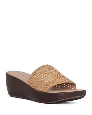 DONALD PLINER WOMEN'S SLIP ON WEDGE SLIDE SANDALS