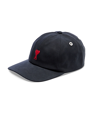 Ami Alexandre Mattiussi Ami Paris Black Baseball Cap With Logo