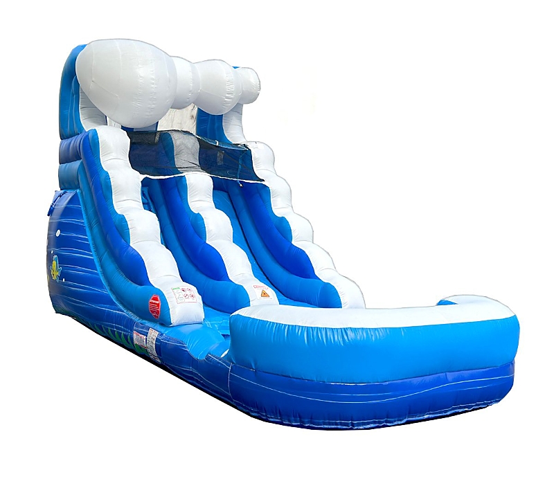 Pogo Bounce House 21' x 9' x 12' Inflatable Water Slide with Pool for Kids