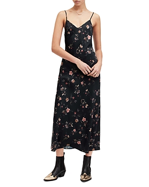 Shop Allsaints Bryony Tanana Dress In Black