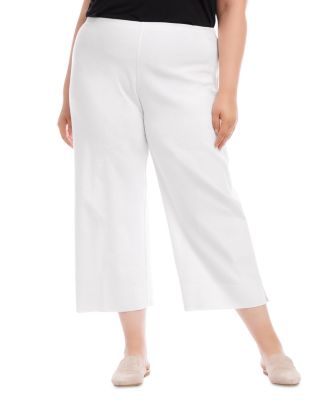 Karen Kane Plus Cropped Wide Leg Pants