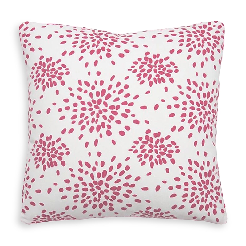 Scalamandre Fireworks Pillow In Pink/white