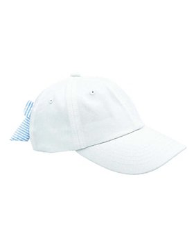 Bits & Bows Boys' Fish Baseball Hat in White - Little Kid