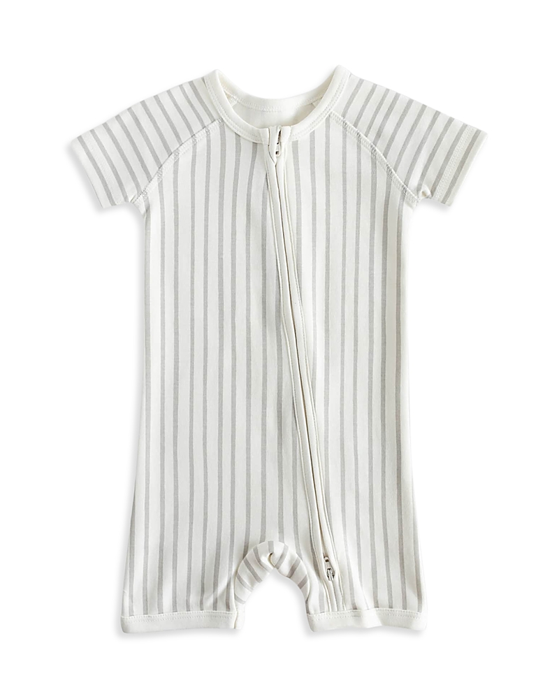 Shop Pehr Unisex Short Sleeve Sleeper - Baby In Pebble Gray
