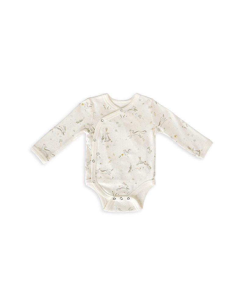 Pehr Unisex Field Of Dreams Cotton Printed Long Sleeve Kimono Bodysuit - Baby In Field Of Dreams