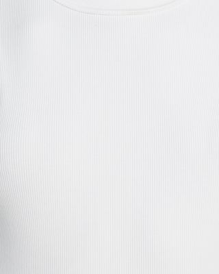 Puff Sleeve Crewneck Cotton Tee