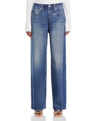 Miramar High Rise Wide Leg Cotton Terry Sweatpant Jeans