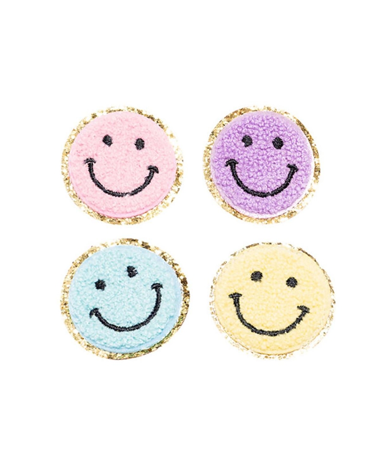 Becco Bags Chenille Smiley Face Patch Pack - Baby, Little Kid, Big Kid In Multi Color