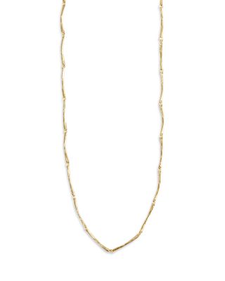 Argento Vivo Large Molten Bar Necklace, 16