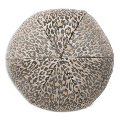 Leopard Sphere Decorative Pillow, 12"