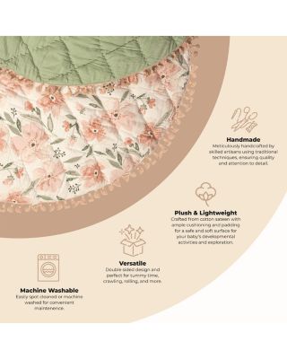 Parker Quilted Playmat - Floral