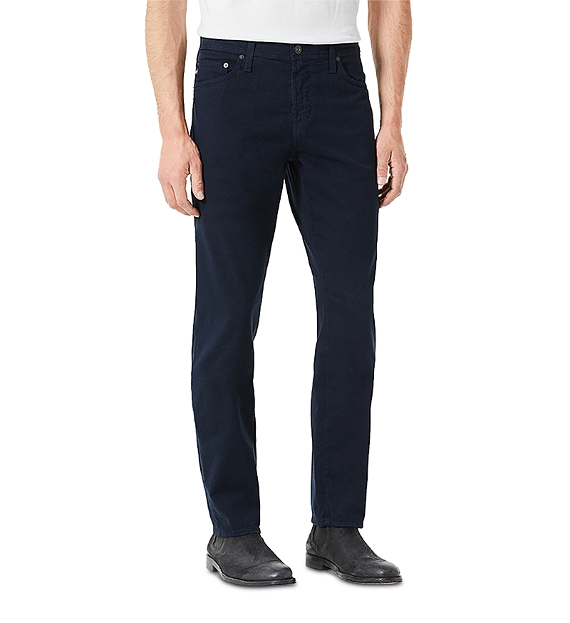 Ag Tellis Sueded Modern Slim Jean In New Navy In Navy