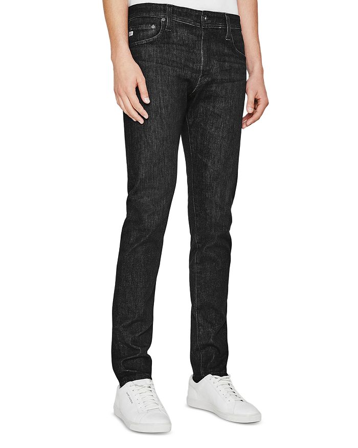Ag Everett Straight Fit Jeans In Black Marble