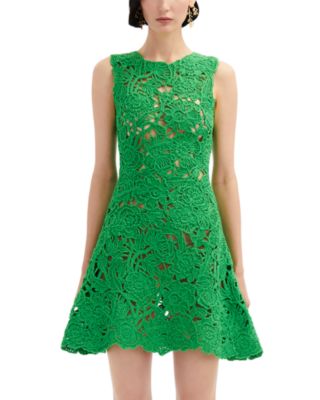 Oscar de la Renta - Soutache Lace Sleeveless Dress