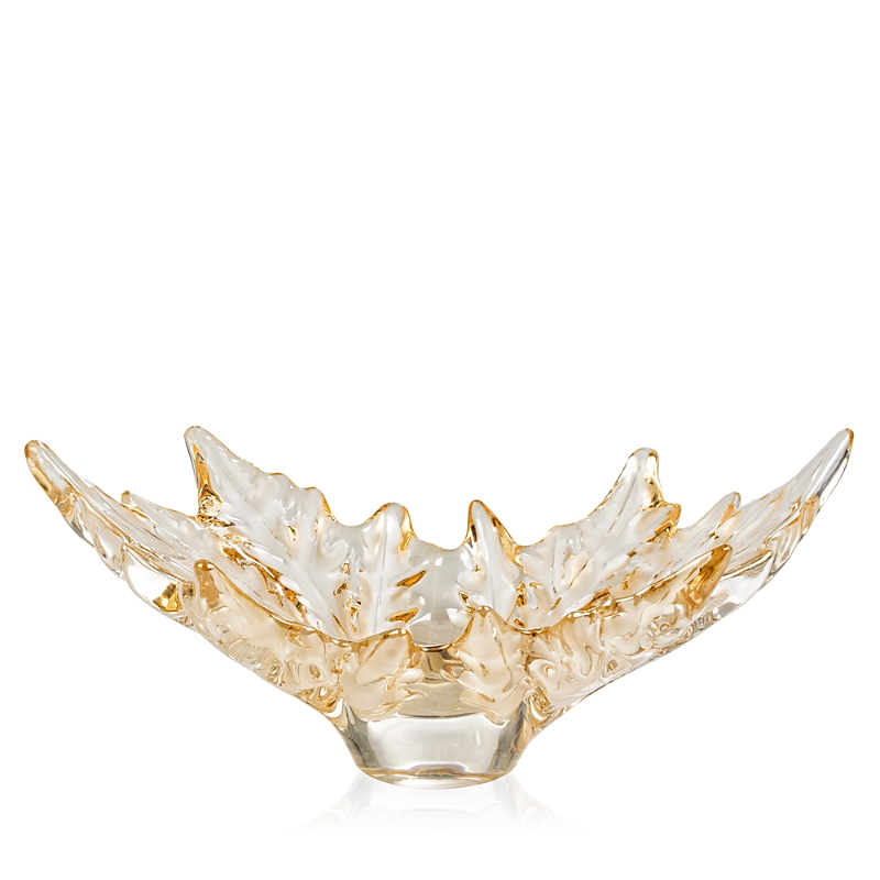 Lalique Champs-elysees Small Crystal Bowl, Gold Luster In Gold Luster