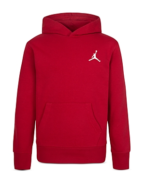 Shop Jordan Boys' Essentials Hooded Pullover - Big Kid In Gym Red