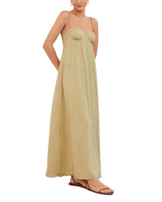 ViX Solid Knot Strap Maxi Dress