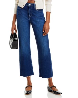 L'AGENCE Wanda Cropped Wide Leg Jeans | Bloomingdale's
