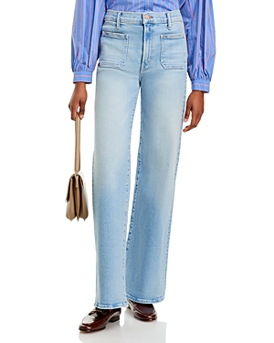 Mother Patch Pocket Undercover Wide Leg Jeans in California Cruiser